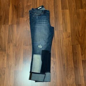 Patchwork Blue Women’s Jeans